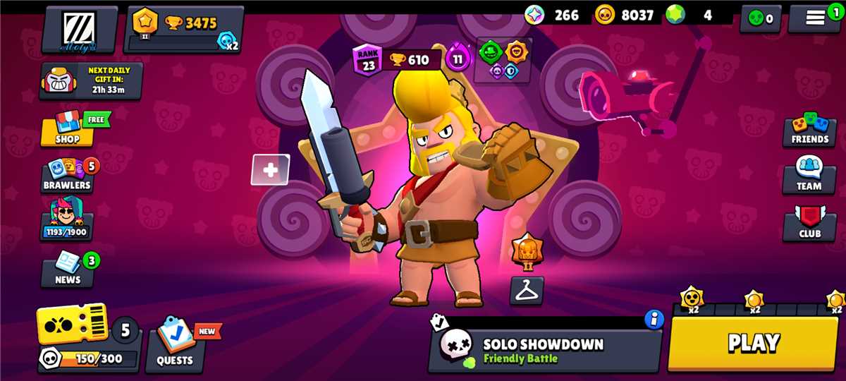 Penjualan akun permainan Brawl Stars